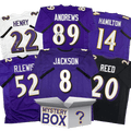 Autographed/Signed Baltimore Football Jersey Mystery Box with PSA JSA or Beckett COA