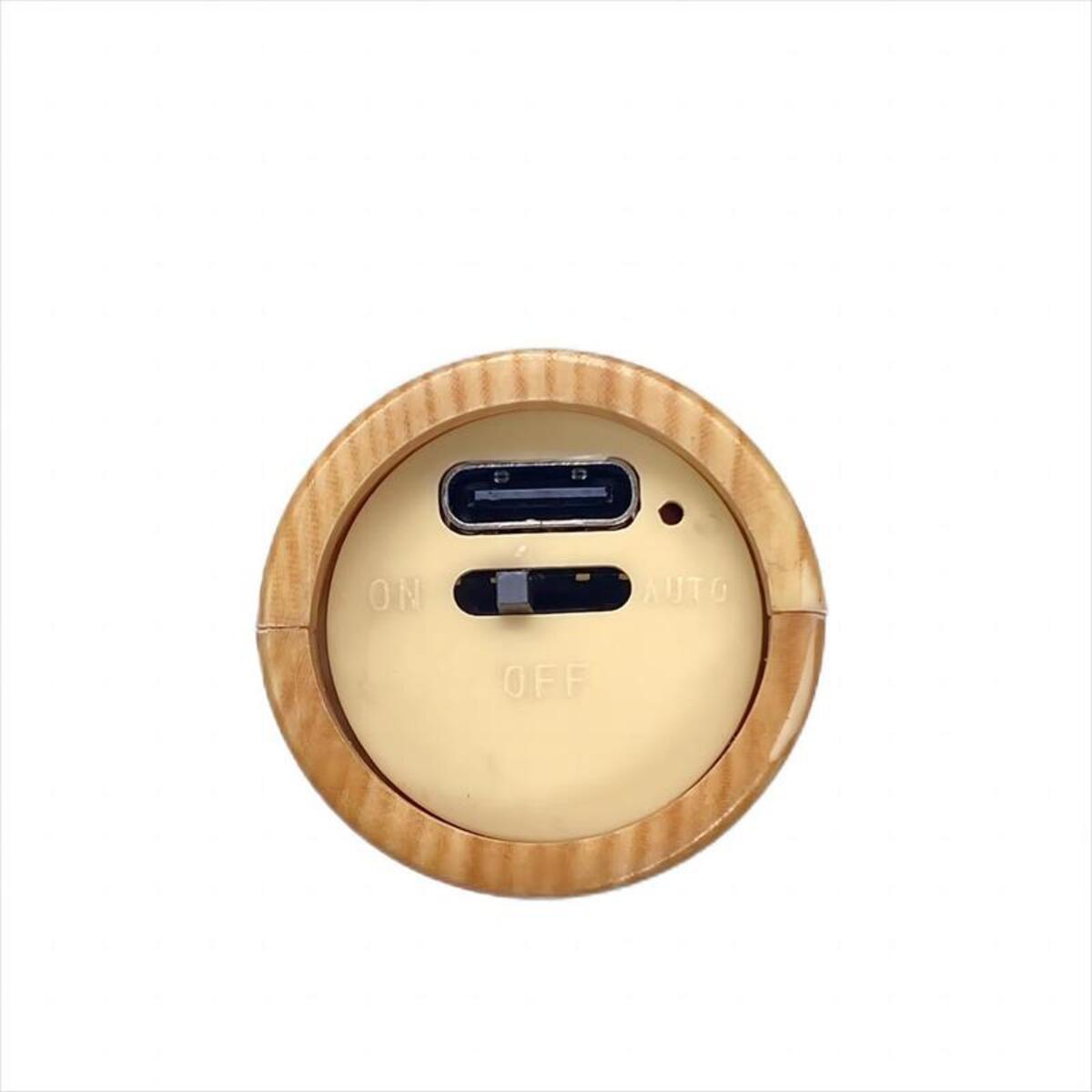 Rechargeable Motion Sensor Night Light – Magnetic Wooden Wall Lamp