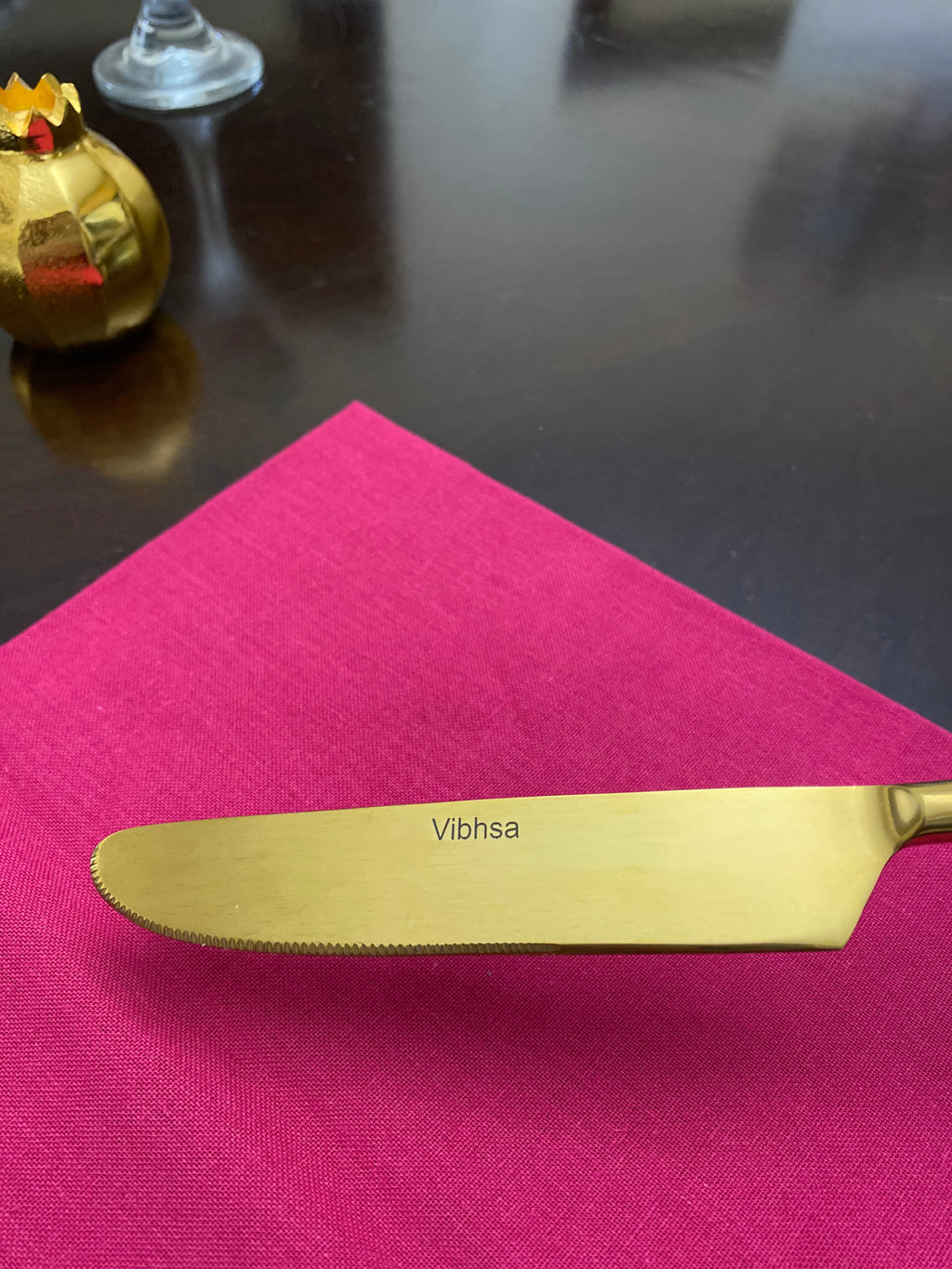 Vibhsa Designer Gold Stainless Steel Flatware Set of 20 PC