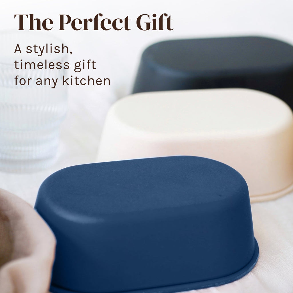 Butter Dish with Lid for Countertop – Bamboo Fiber Butter Crock