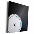 3dRose Vinyl record music detail closeup close up macro - Museum Grade Canvas Wrap (cw_155059)