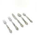Vibhsa Stainless Steel Flatware set of 20 with Seawork Handle