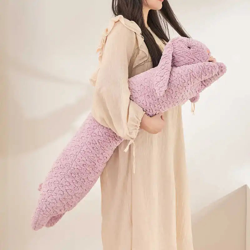 Long Rabbit Plush Body Pillow – Large Cute Sleeping Cushion