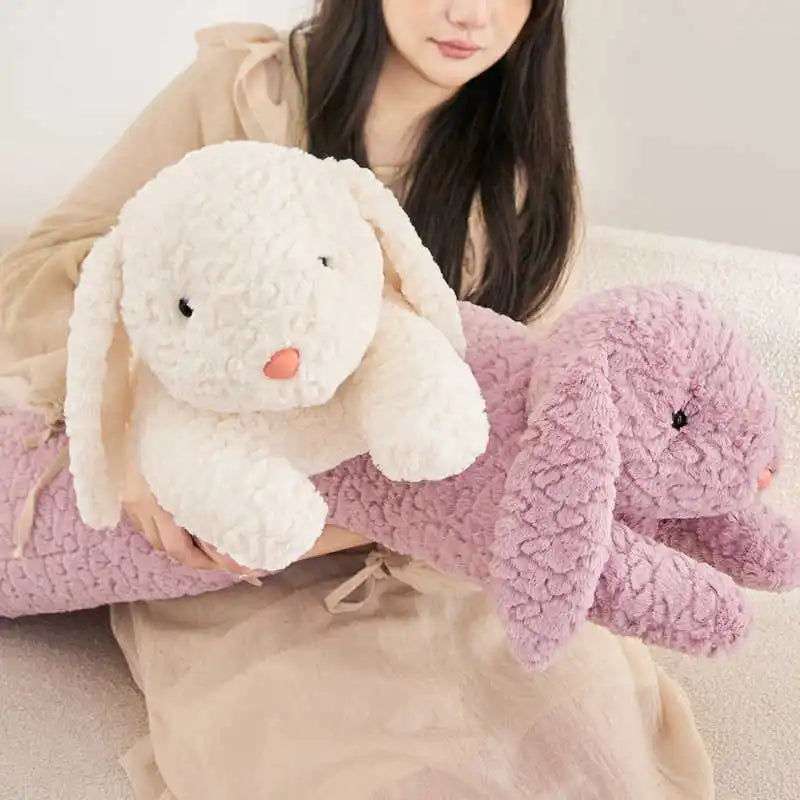 Long Rabbit Plush Body Pillow – Large Cute Sleeping Cushion