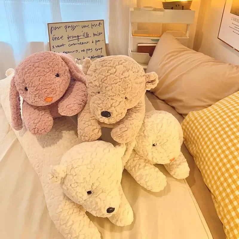 Long Rabbit Plush Body Pillow – Large Cute Sleeping Cushion