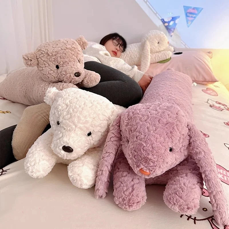 Long Rabbit Plush Body Pillow – Large Cute Sleeping Cushion