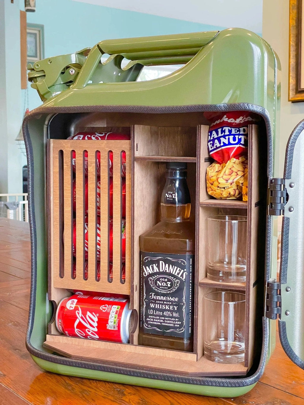 Jerry Can Mini Bar Cabinet for Man Cave Bar