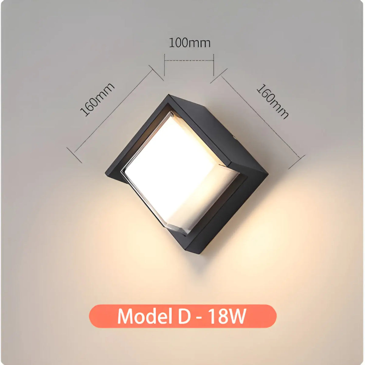 LED Wall Light Lamp with PIR Motion Sensor and Waterproof