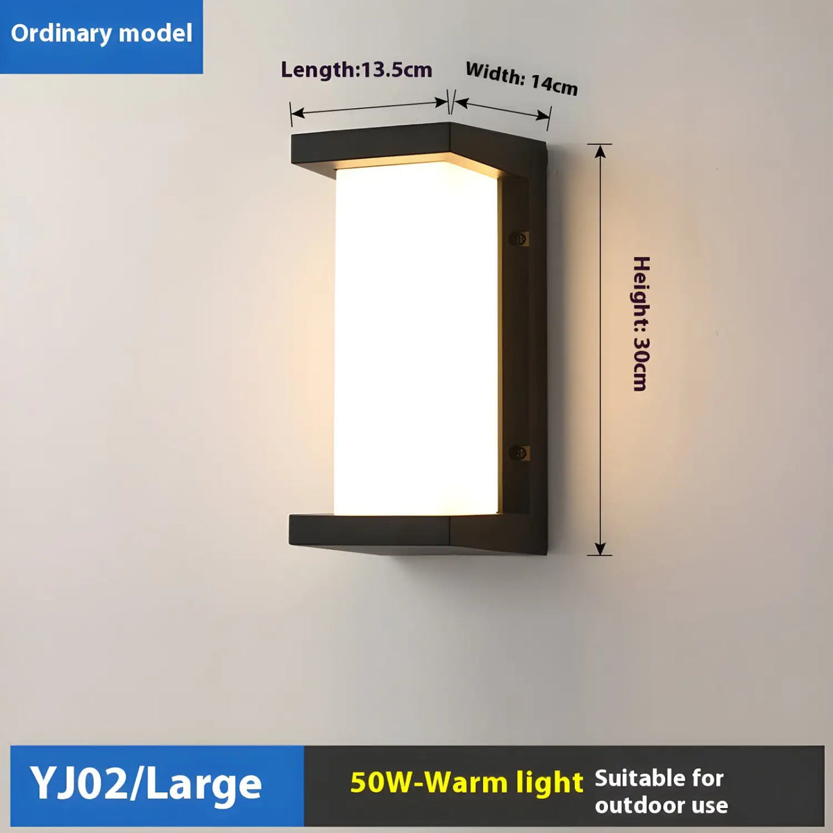 LED Wall Light Lamp with PIR Motion Sensor and Waterproof