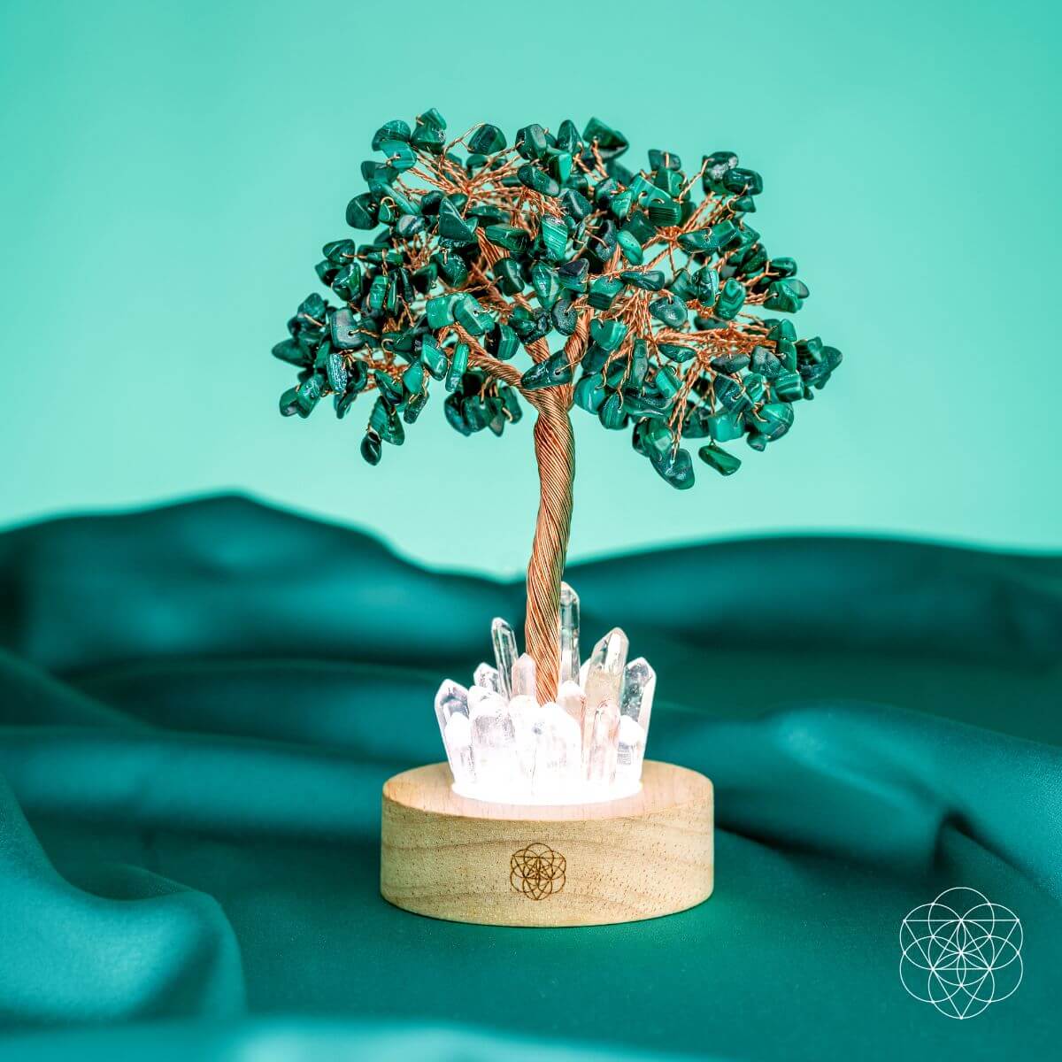 Unwind - Malachite Tree Lamp