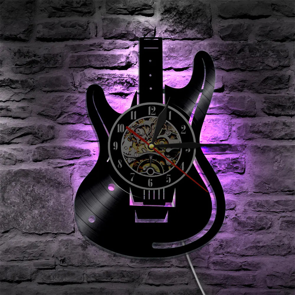 Vinyl Clock - Music Instrument Series Wall Decor