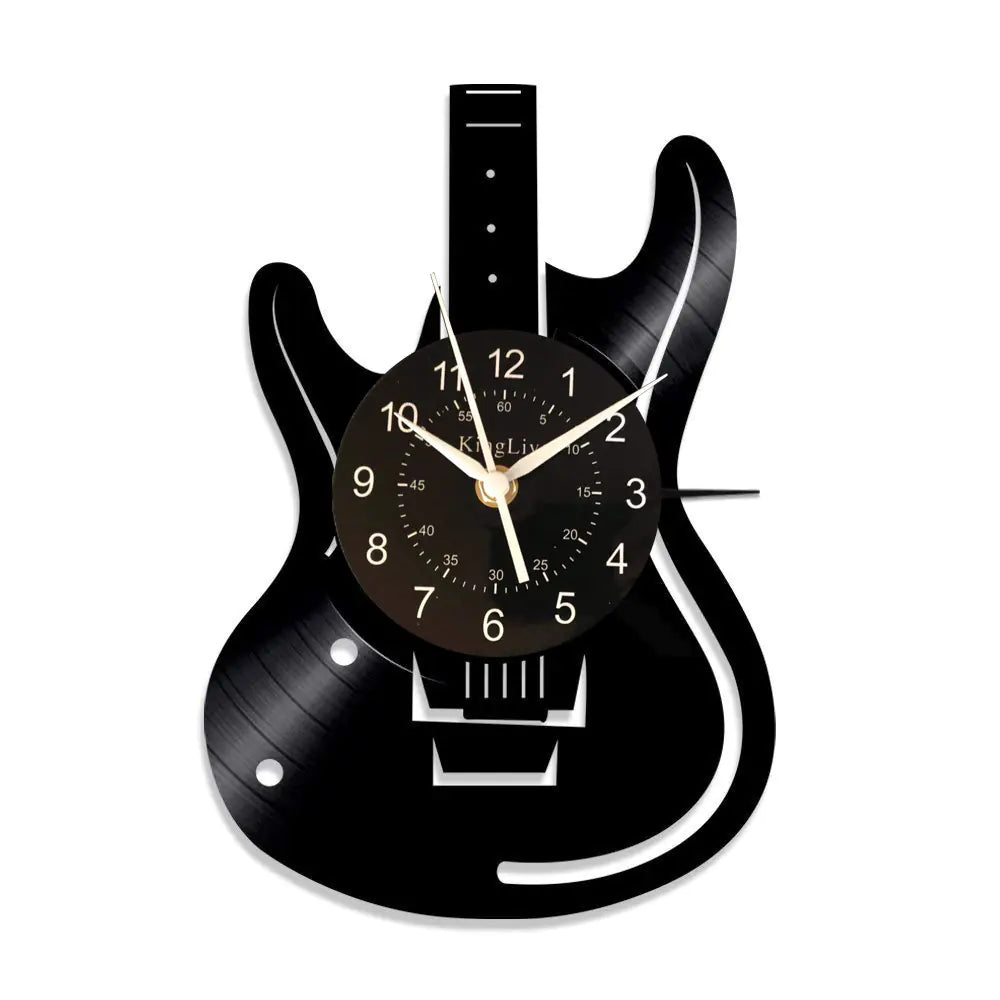 Vinyl Clock - Music Instrument Series Wall Decor